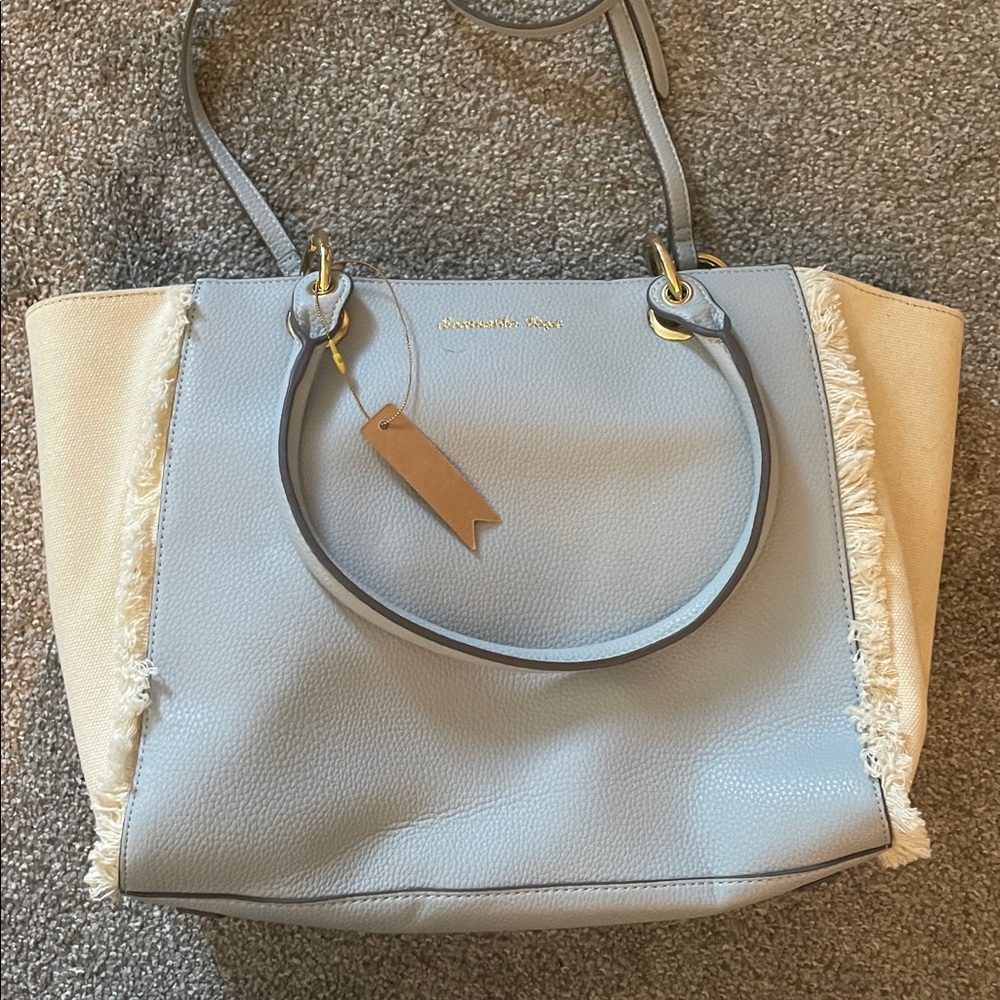 Light blue/gray Samantha Vega Tote Bag